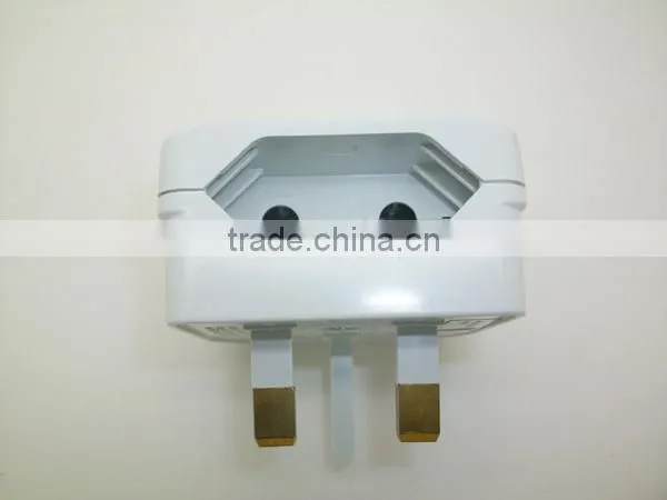 Reliable Design CE ROHS BSI Approved UK HK Ireland Malaysia Jordan Type G to EU Schuko Type C Plug Travel Adapter Converter photo-3