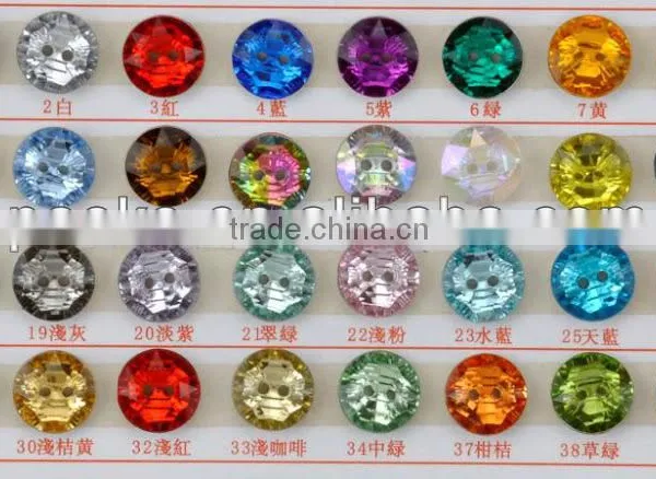 PURPLE COLOR BUTTONS IN ACRYLIC STONE WITH SILVER PLATED BACKING, 15MM SA-2985 photo-2