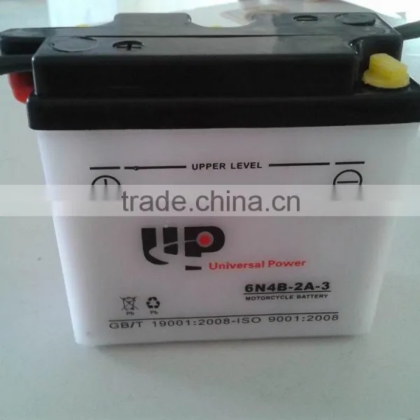 Dry Charged Vented Motorcycle Battery 6N4-2A 6V 4AH photo-3