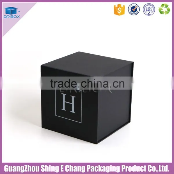 Black Cardboard Paper Box Packaging, Foldable Carton Box Packaging Full Color Gift Box photo-3