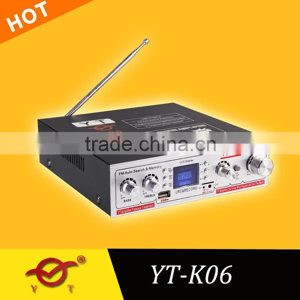 hi fi Audio Power Amplifier With LCD (LRC)display/USB/TF Card YT-K06/mp3 Player YT-K06 photo-2