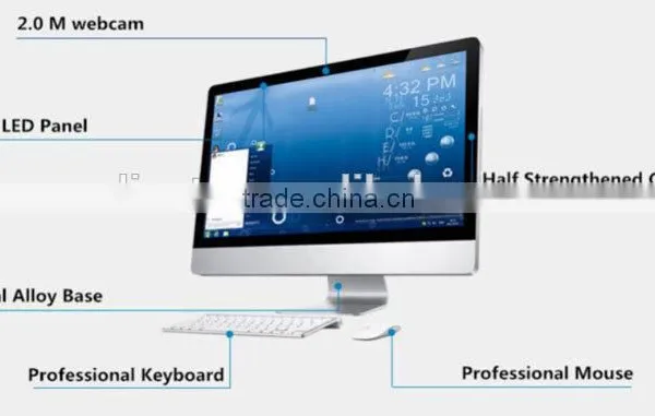 Buy Ultrathin Cheap 23.6 Inch Intel I3/i5/i7 Dual-core Desktop Computer All in One pc photo-5