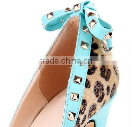 Leopard & Crystal Sexy Women High Heel Shoes 2015 High Quality Lady High Heel Shoes Fashion Office Lady High Heel Shoes photo-3