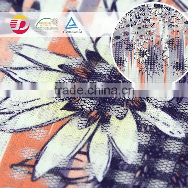 China Factory Cheap Flower African Print Polyester Lace Fabric Top Quality photo-6