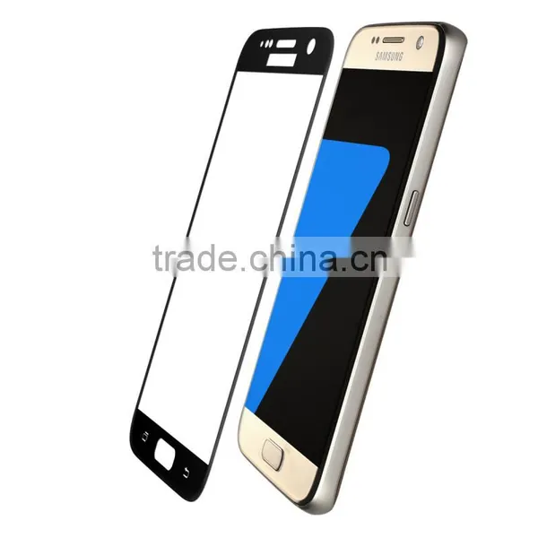 BASEUS Silk-Screen 3D ARC Tempered Glass Film For Galaxy S7 9H 0.3MM Curved Tempered Glass Protective Screen For S7 photo-4