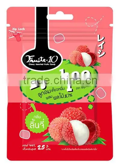 10% Fruit Gummy Soft Candy Fruity Lychee Flavored From Thailand photo-5