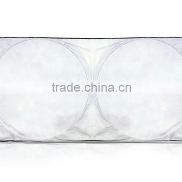 Car Sunshade Tyvek White and Round Sunshade