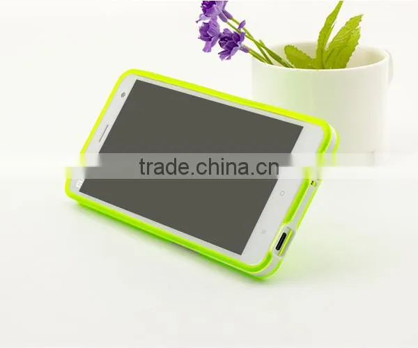Keno Slim Fit Hybrid Flexible TPU Armor Defender Case With Kickstand for Xiaomi 4 photo-3