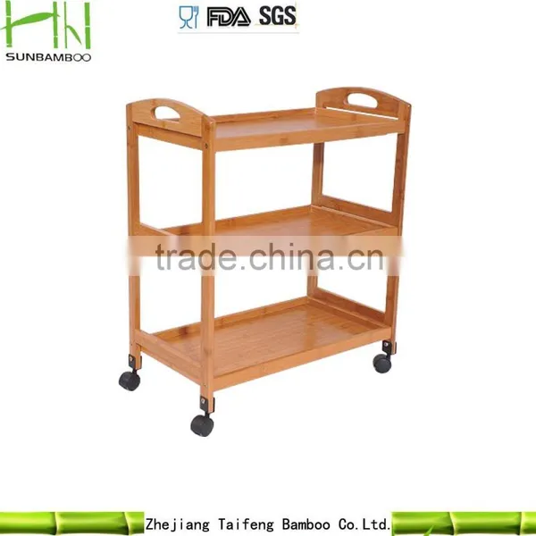 Wholesale Bamboo Scooter Self Balance Bamboo Dinner Car in Restaursat photo-3