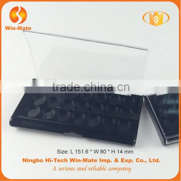 WMC-MX2015 Empty Big Capacity Transparent Cap Rectangle Cosmetic Eyeshadow Box photo-3