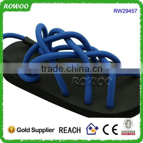 2017 Lovely Summer New Design Flat Heel Lace Up Lady Sandals photo-4