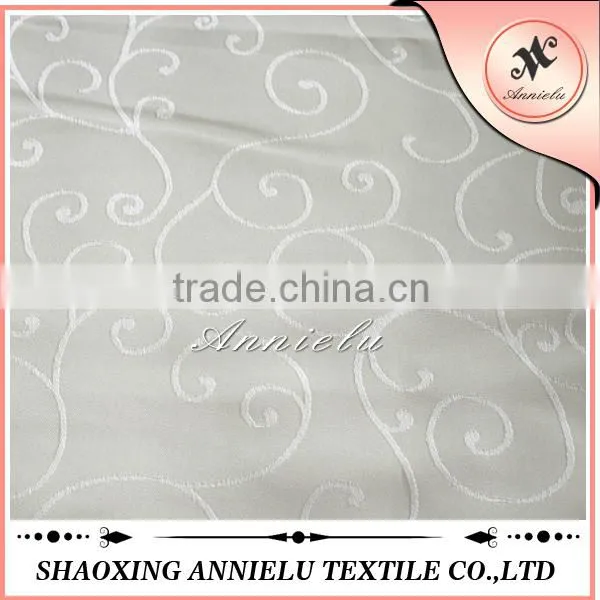 100% Polyester Fancy Cream Jacquard Fabric Wholesale