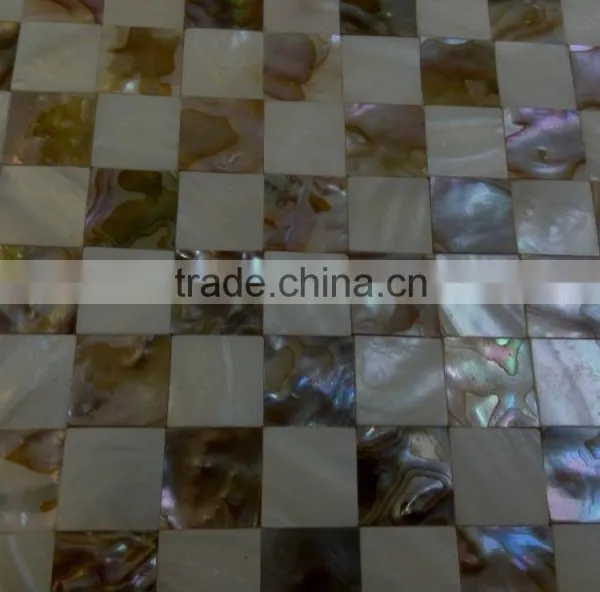 Natural Dapple Color Freshwater Shell Mosaic Tile,seamless Shell Sheets,bathroom Tile photo-3