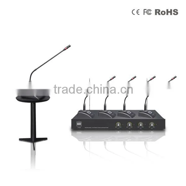 FM Modlation Mode High Quality Professional Meeting Microphone System