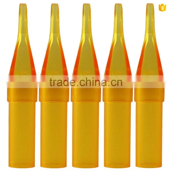 7RT Yellow New Disposable Tattoo Tip