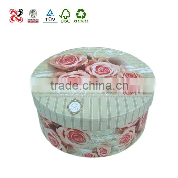 Decorative Cosmetic Box Round Paper photo-3