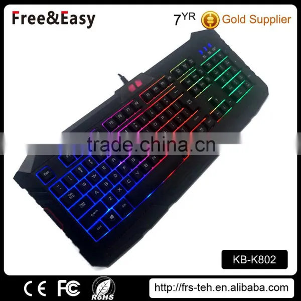Factory Price USB 104 Keys RGB Backligth Computer Gaming Keyboard photo-3