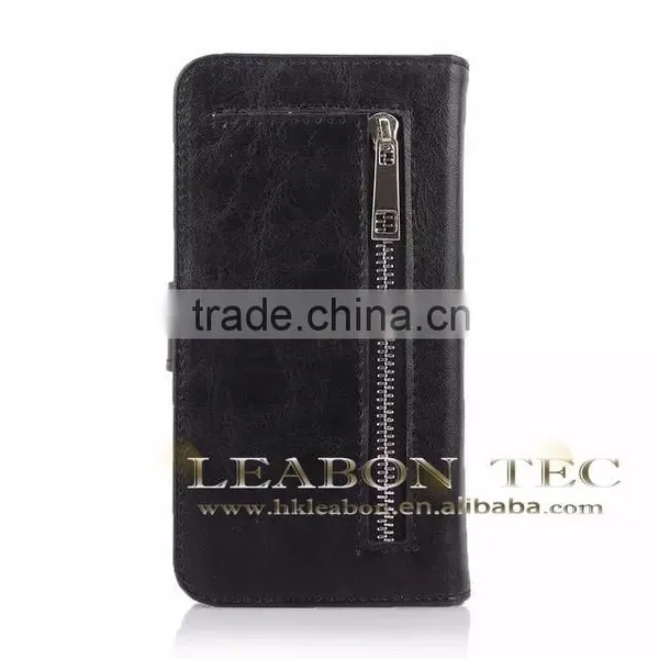 Best Selling Hot Chinese Products Detachable Wallet and Phone Case Mobile Phone Leather Case for S6 Edge Case photo-2