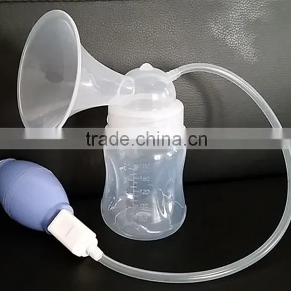 Hot Sale Good Quality Manual Breast Pump With Baby Bottle photo-2