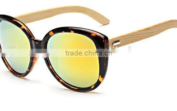 JMP634 Womens Fashion Designer Bamboo Temple Sunglasses photo-2