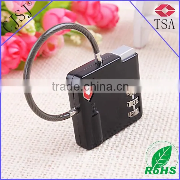 TSA529 3 Dial Wholesale Travel Zinc Alloy TSA Luggage Lock photo-4