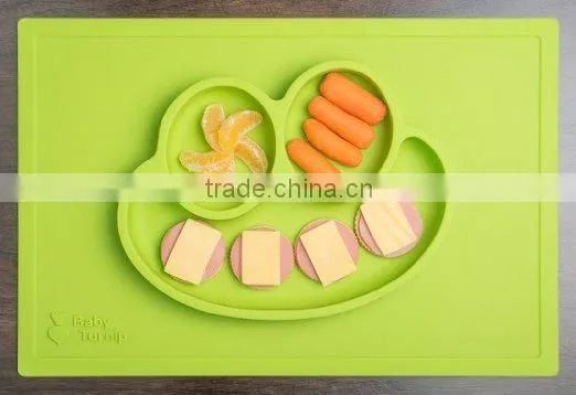 Custom Food Grade Baby Silicone Placemat Plate photo-5