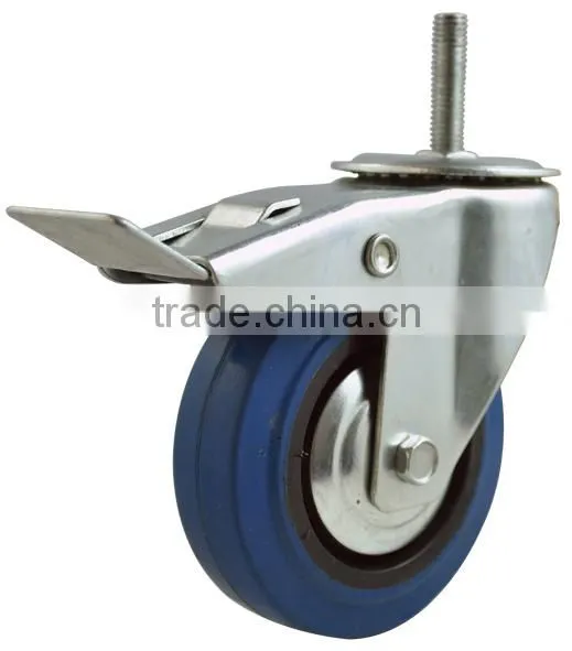 Elastic Blue Rubber Caster Industrial Series photo-2