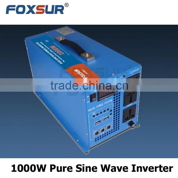 1000W Pure Sine Wave Solar Inverter With PWM Solar Controller 48V dc to 110V AC With Digital Display Metal Case photo-3