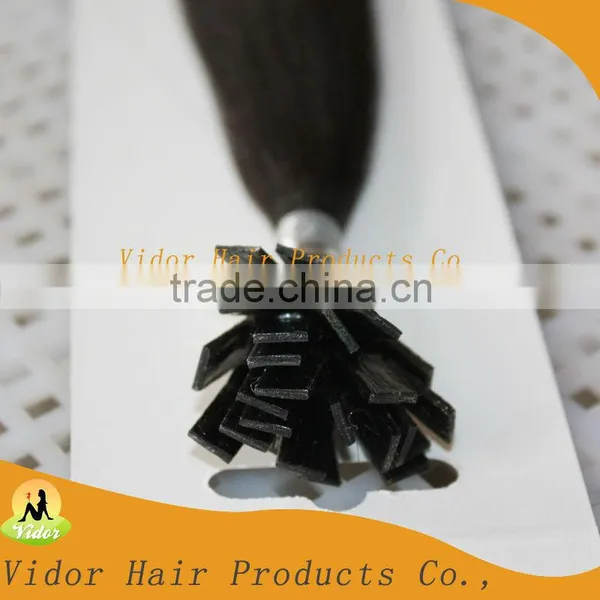 2013 Beauty Remy Human Hair Wholesale 20inch 1g/strand OEM,ODM Flat Keratin Tip Hair Extensions photo-3