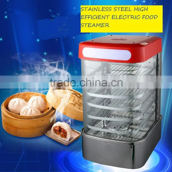 U-Style Glass Cover Display Food Steamer(5 Layers Rack) photo-3