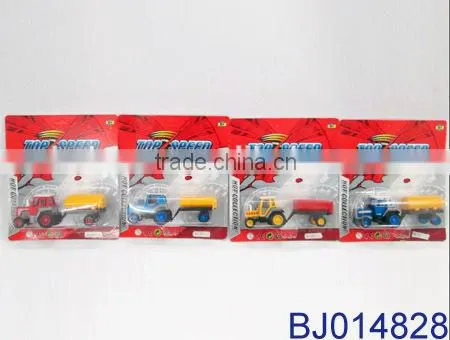 12pcs Metal Pull Back Truck Mini Die Cast Farmer Truck Toy photo-6