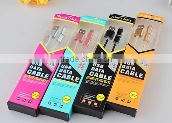 2016 New High Quality Micro Braided Usb Data Cable for Iphone/samsung photo-3