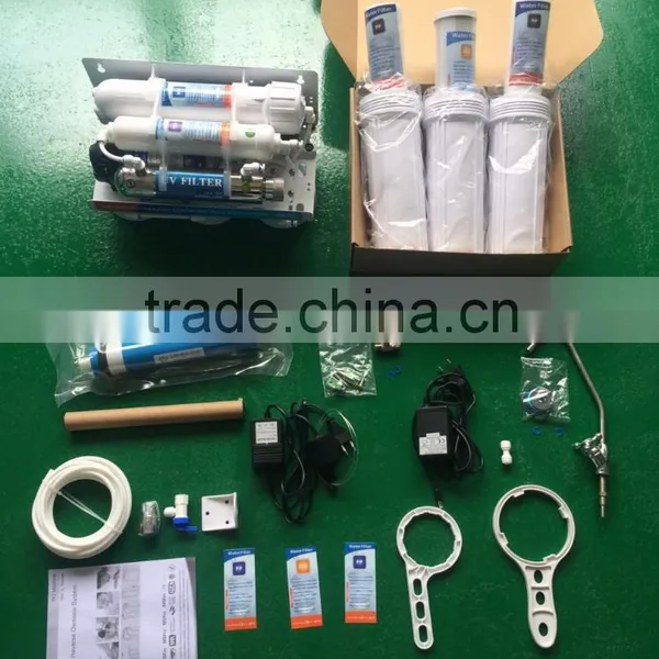 Household 6 Stage ro Water Filter With UV Sterilizer Lamp and Direct Drinking ro Water Purifier for Home Use photo-6