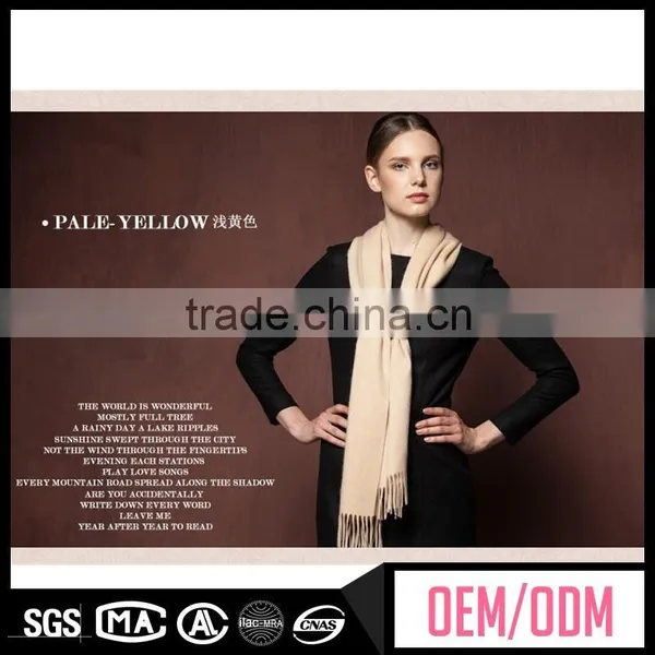New Fashion Scarf, Plain Colour Scarf, Plain Twill 100% Wool Scarf photo-3