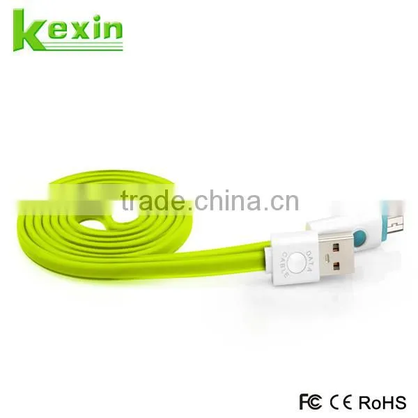 Flat Micro Usb Cable 2.0 Multi-function Usb Charger Cable for Gift Promotion Mobile Phone Usb Universal Charger