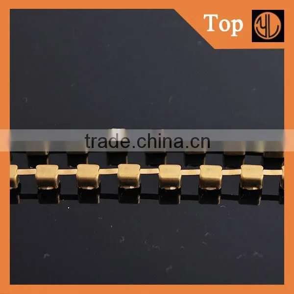 Bright Rhinestone Chain Trim Brass Cup Chain for Garment Accesories photo-2