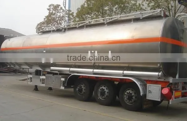 Stainless Steel Tank Semi-trailer 40000- 45000 Litres Fuel Tanker Truck Capacity photo-4