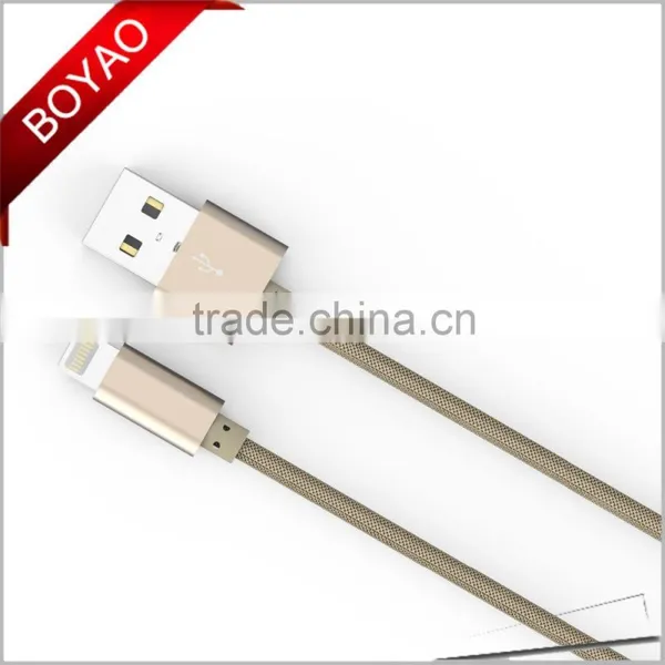 High Quality Customized 1m Round Usb Braided Data Cable for Phone photo-2