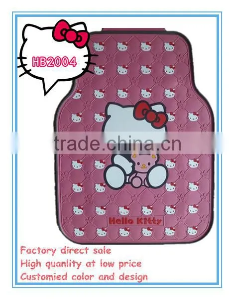 Latex Environmental Car Floor Mat for Hello Kitty