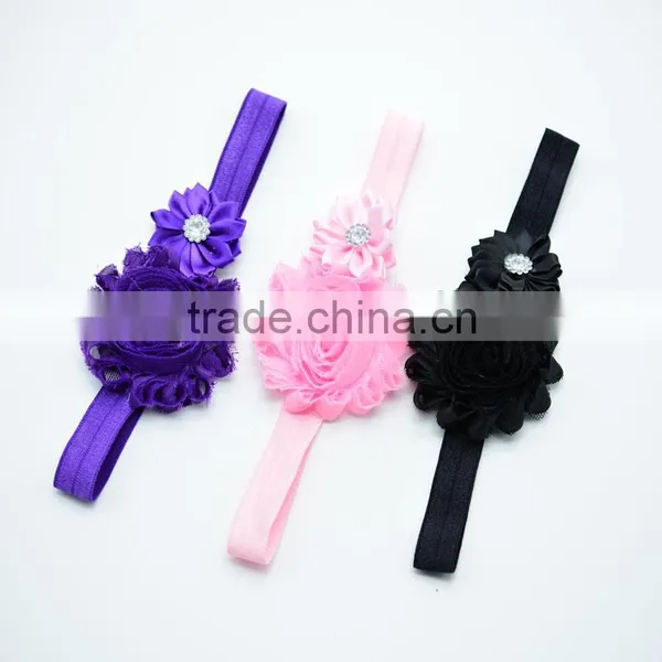 17colors European American Baby Rose Flower, Shabby Rose Hairband photo-4