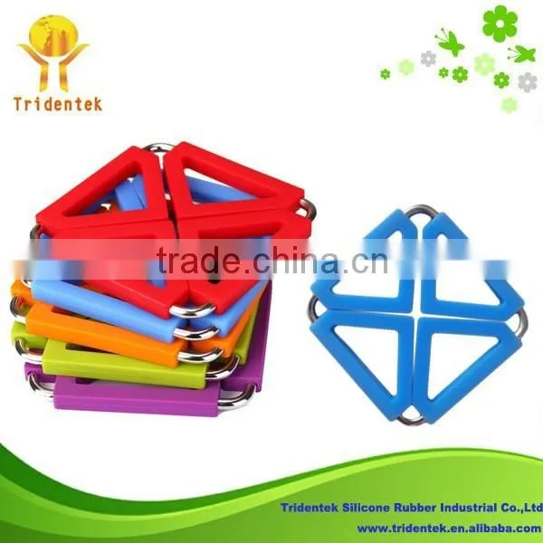 High Quality Square Shape With Hole Food Grade Silicone Mat photo-2