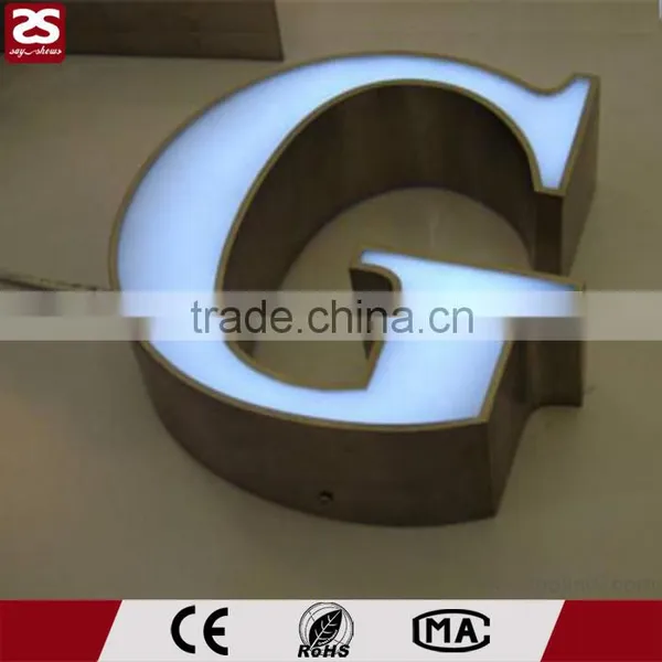 Stainless Steel Acrylic Frontlit Led Letter Channel Signage For Outdoor Advertising photo-2