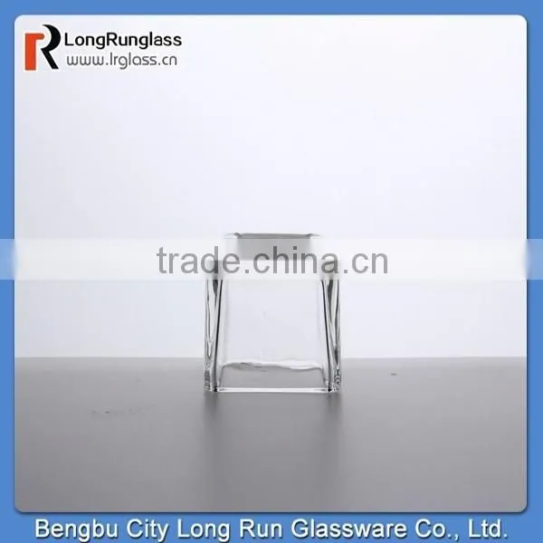 LongRun Square Crystal Glass Candle Holder With High Quanlity photo-5