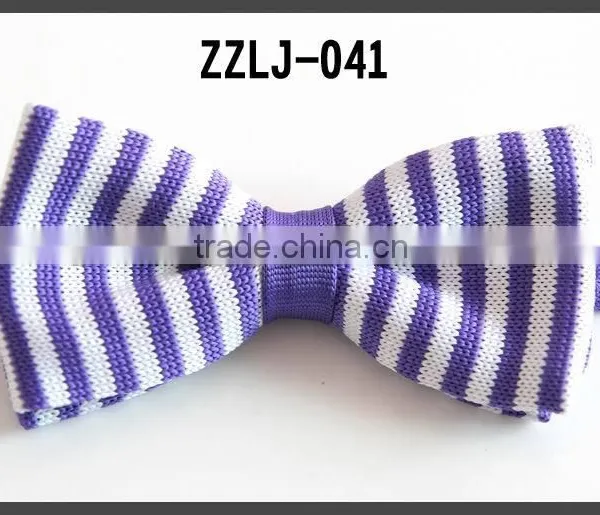 STRIP KNITTED PRE-TIED BOW TIES FOR GENTLEMAN photo-6