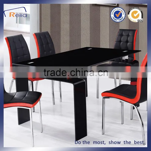 Home Furniture Dining Room Transparent Glass Dining Table photo-4