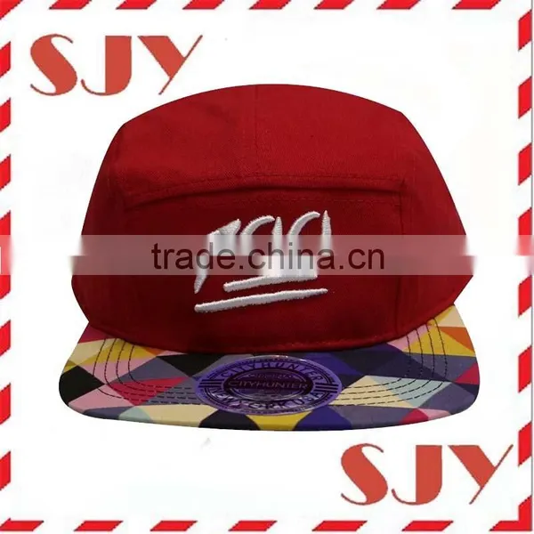 Custom All Over Print Floral 5 Panel Biker Hat photo-4