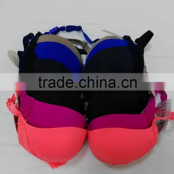Best Quality Floral Lace Trim Thick Padded Push UP Bra Most Comfortable photo-3