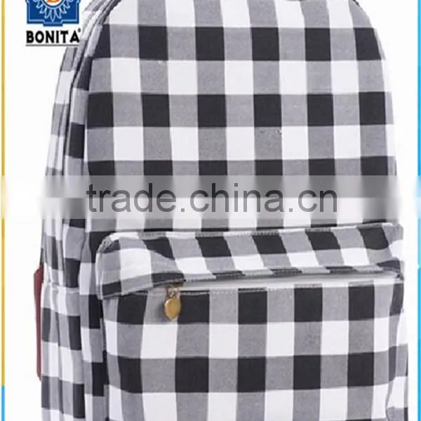 Backpack For Student Teenager School Tartan Back Pack photo-2
