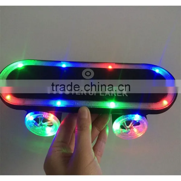 Colorful LED Light Bluetooth Speaker With TF USB Player FM Radio Mini Portable Scooter Bluetooth Speaker photo-6