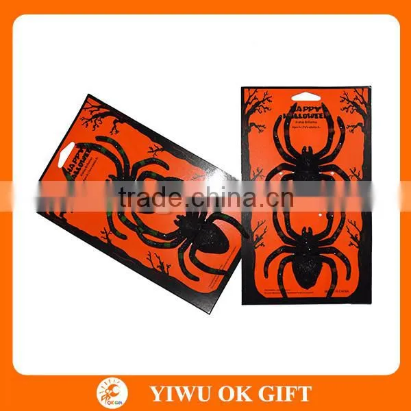 Cute Happy Halloween Card With Spider Design photo-2